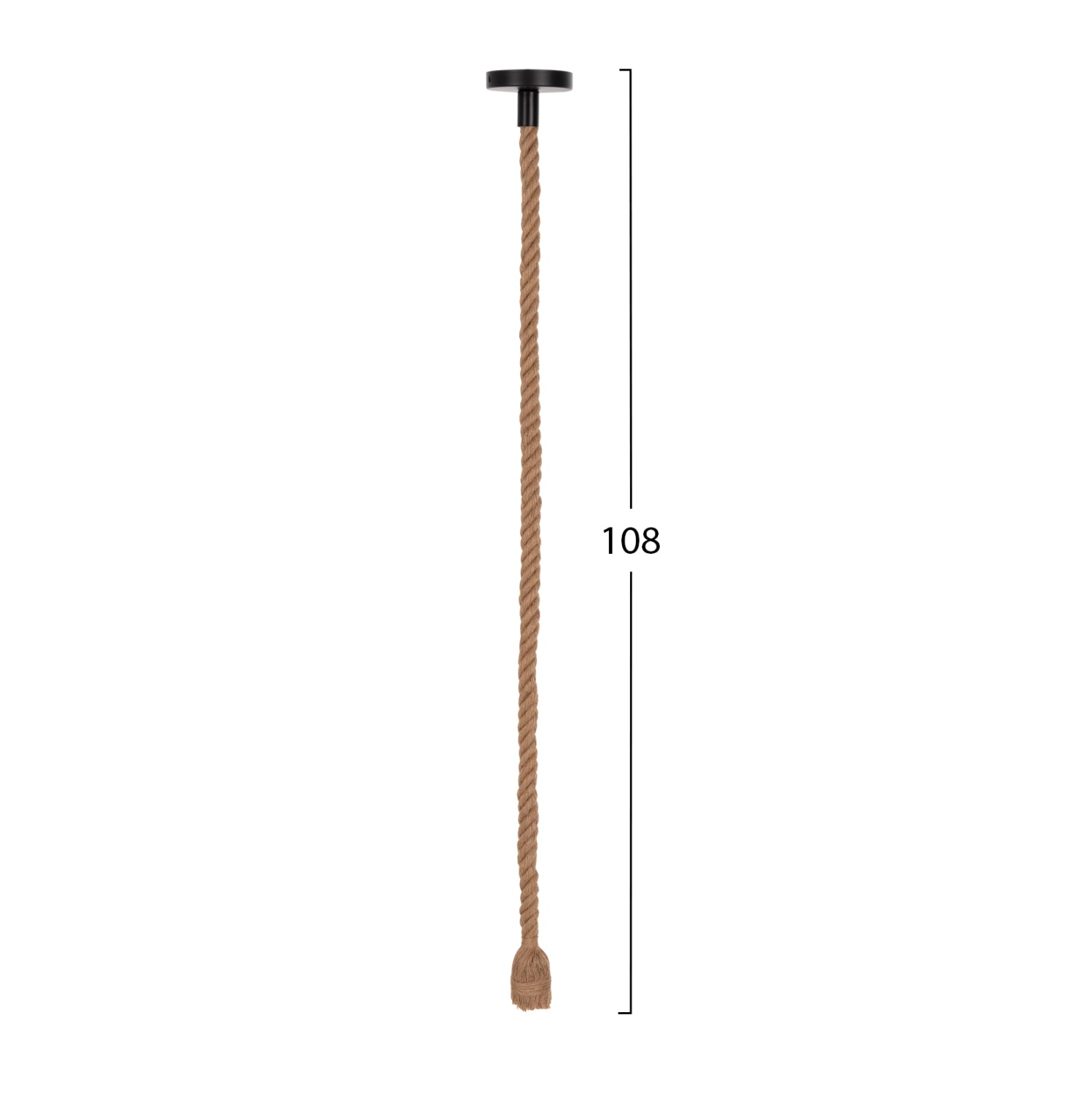 Таванна лампа 11929 въже естествен цвят -крушка Е27