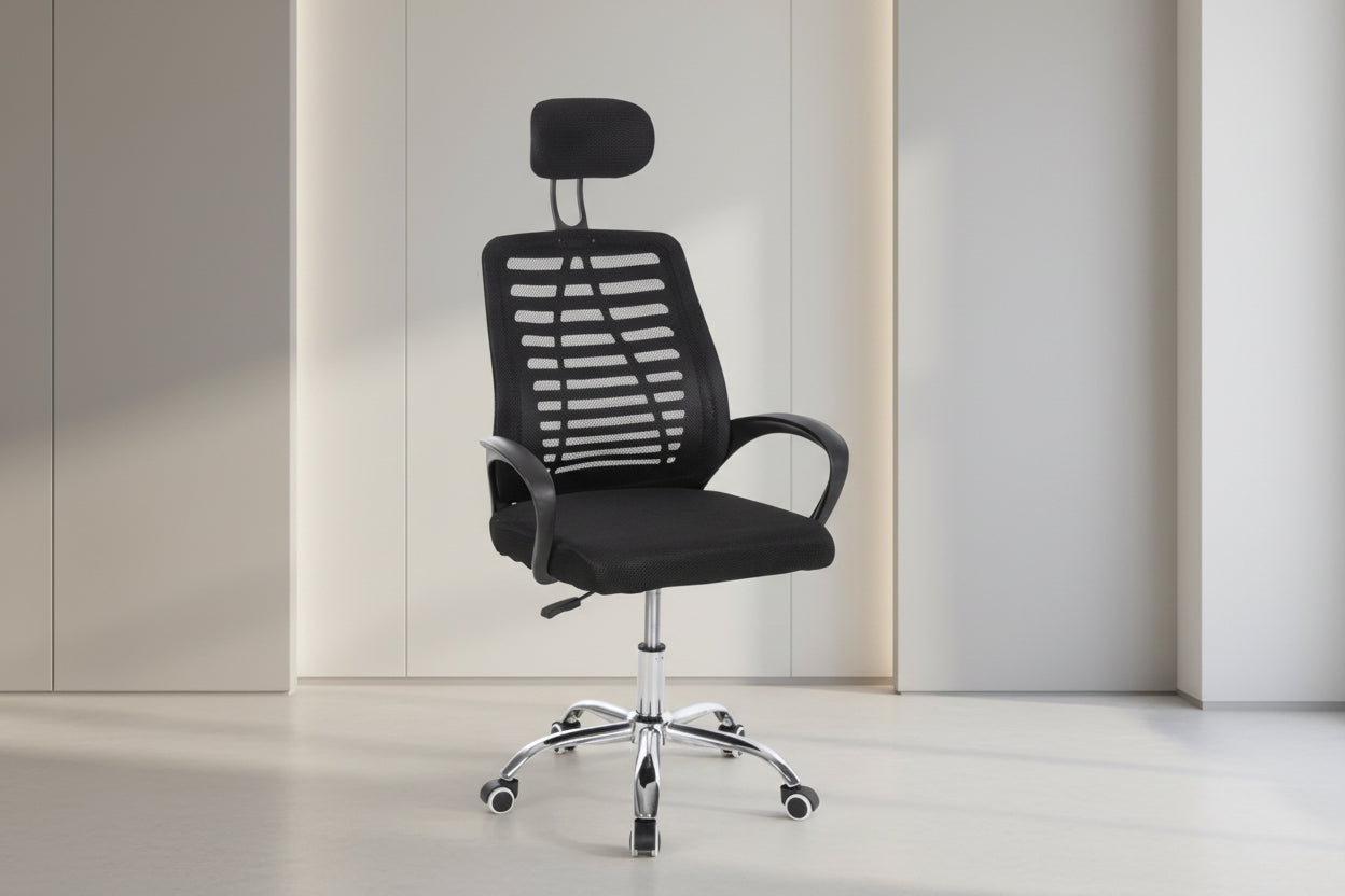 Офис стол Трейл 2 черен цвят 62x59x120см