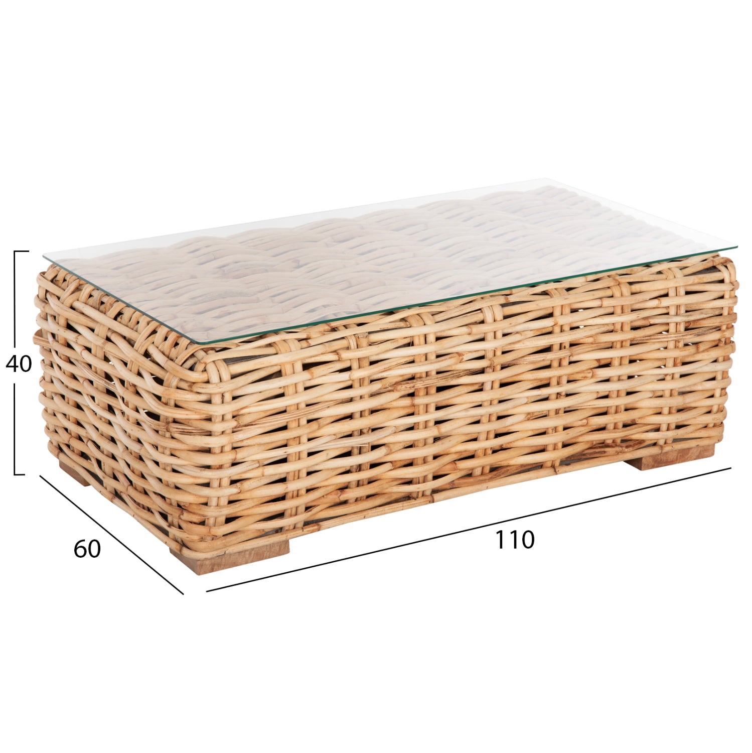 Tropel градински комплект  от 3 части с възглавници от естествен ратан - бял