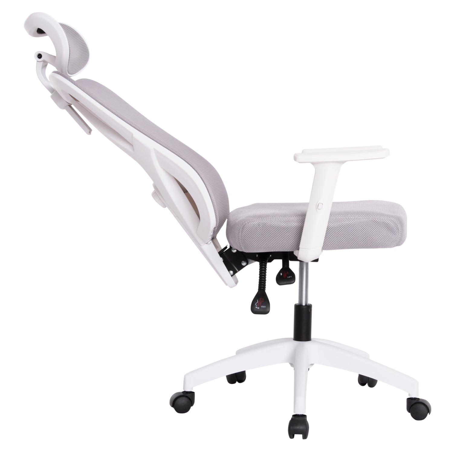 Офис стол  MEXER  цвят бял-сив 68x70x136см