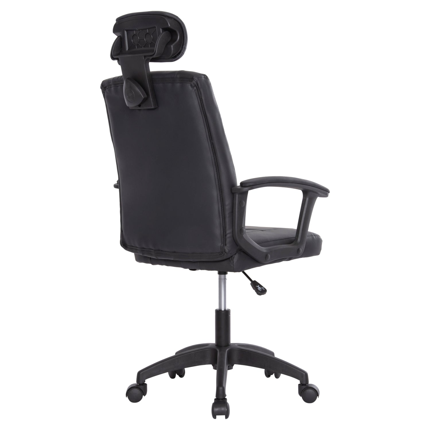 Офис стол NIMBLE кожа  черен цвят 59x64x122см