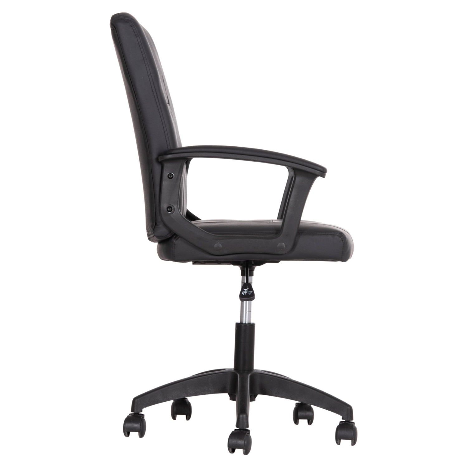 Офис стол  NIM   кожа  черен цвят 58x65x100см