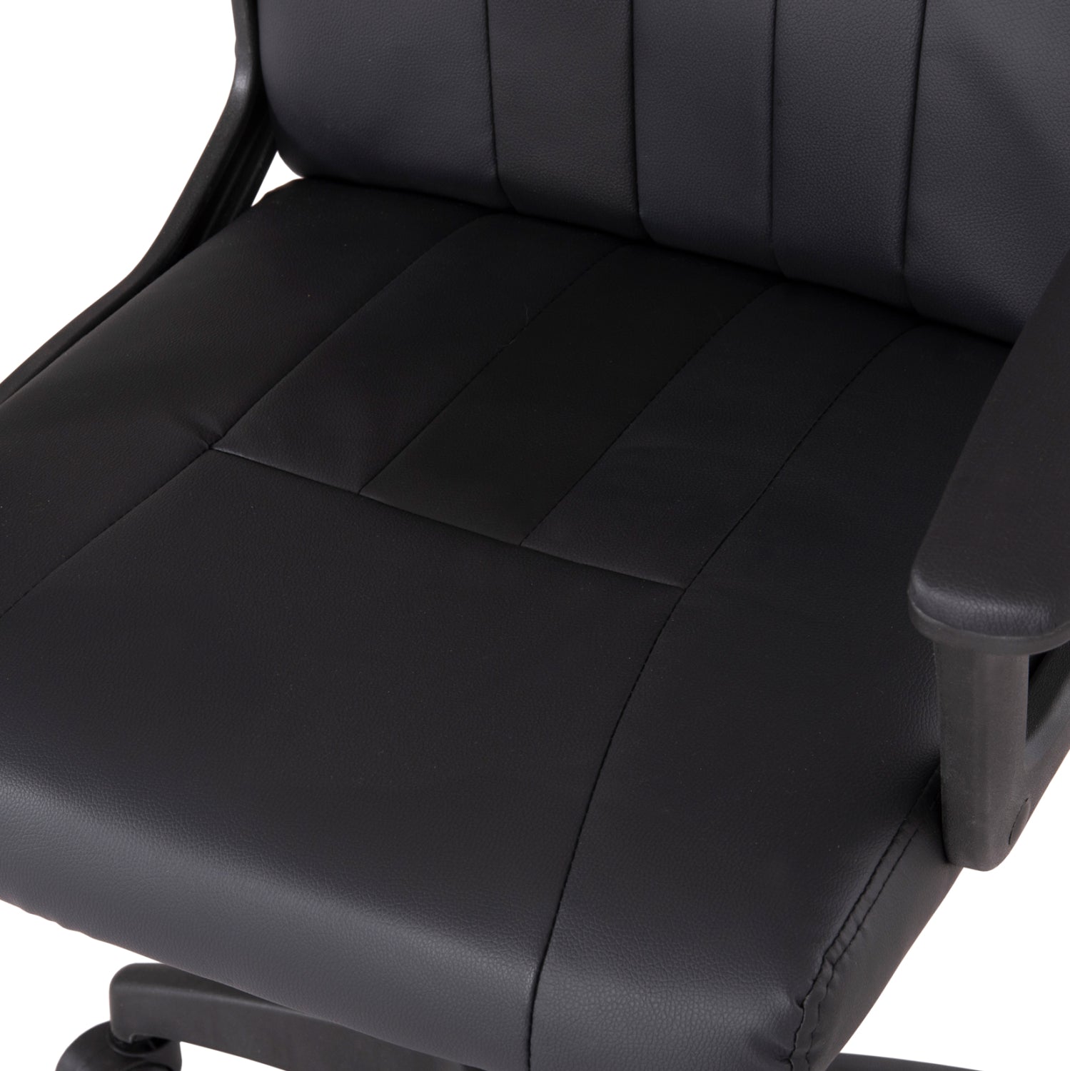 Офис стол  NIM   кожа  черен цвят 58x65x100см