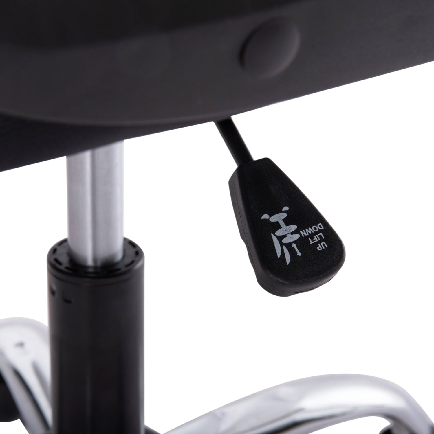 Офис стол canan black pvc-черен найлон-хром база 66x61x105см.