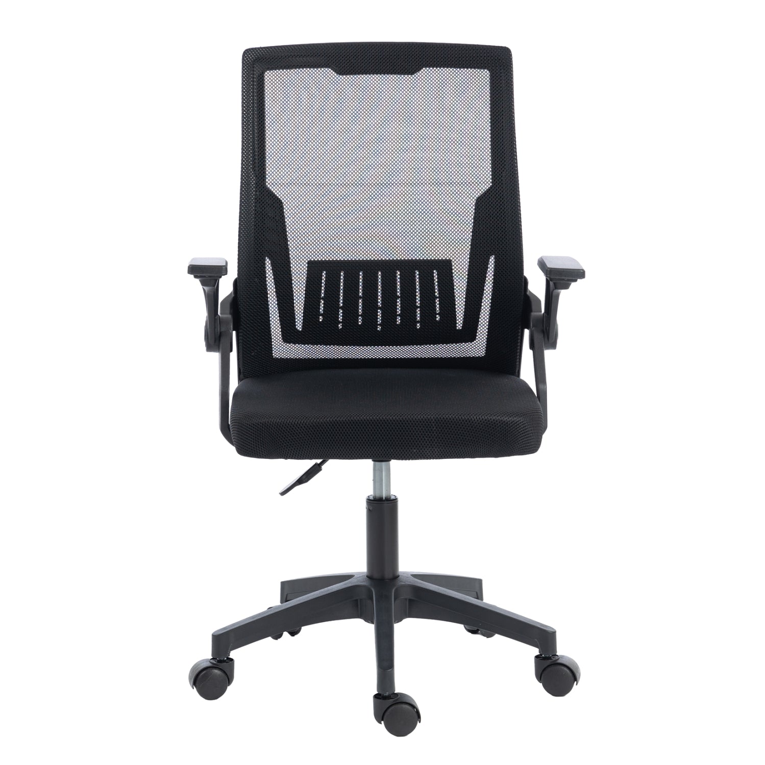 Офис стол  ZENITH  pp & mesh в черно 60x60x92-100см