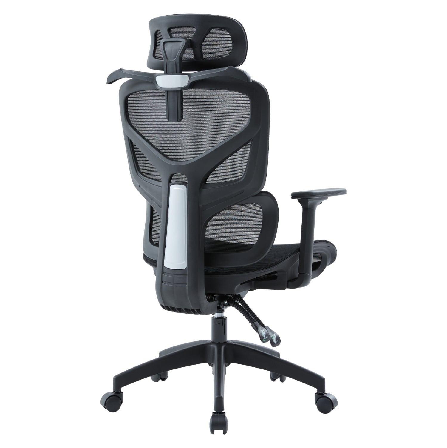 Офис стол APEX черен мрежест плат и pp 68x68x120-130см.