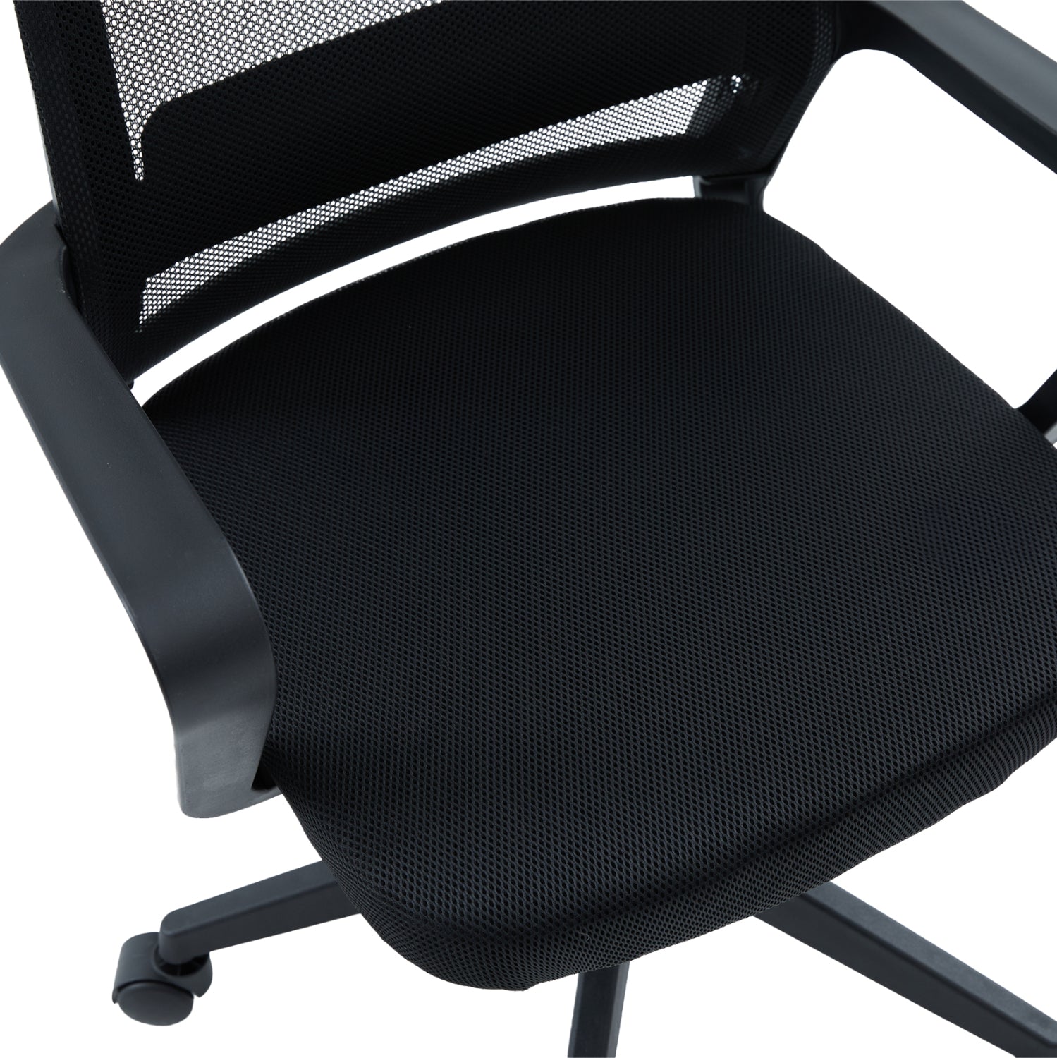 Офис стол VELOCITY черен pp & mesh плат 61x62x123см.
