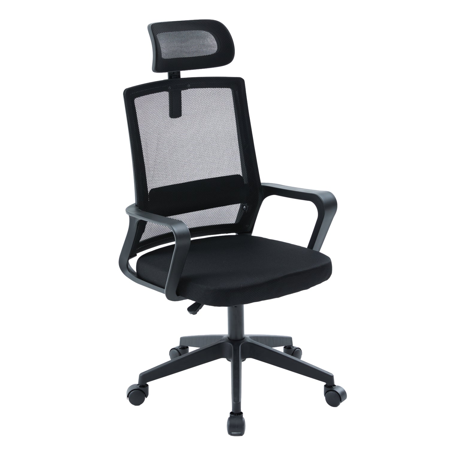 Офис стол VELOCITY черен pp & mesh плат 61x62x123см.