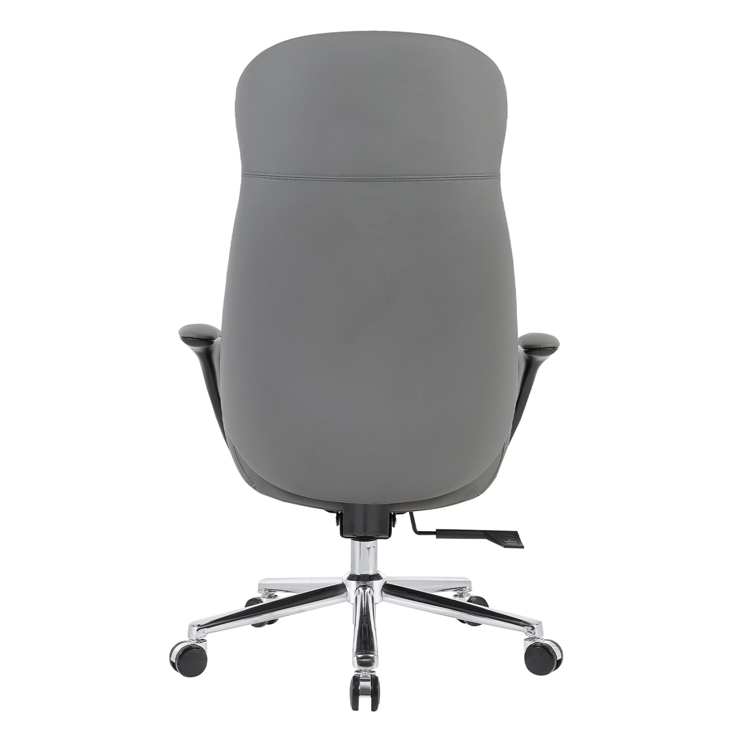 Офис стол velum сив pu - хромирана основа 71x69x116-122в см