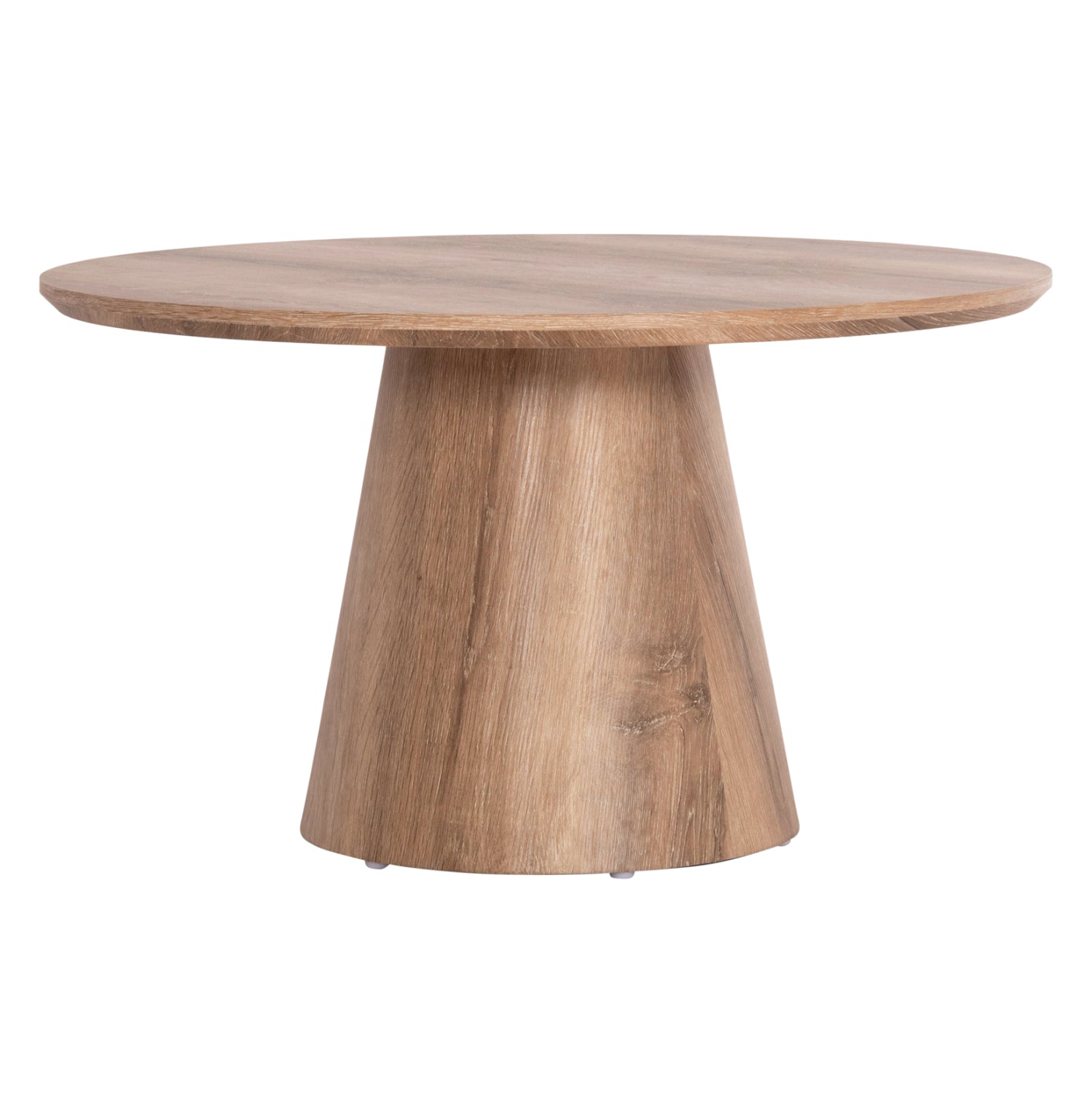 Холна маса KARAN от МДФ  в цвят натурално дърво Φ80x45.5см.