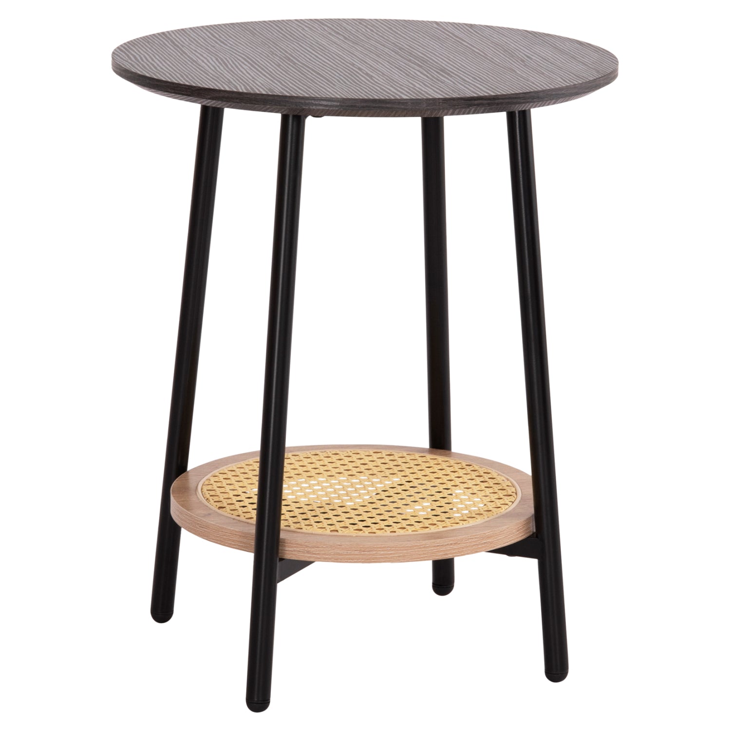 Помощна маса SEWELL цвят зебрано-натурал Φ45x55