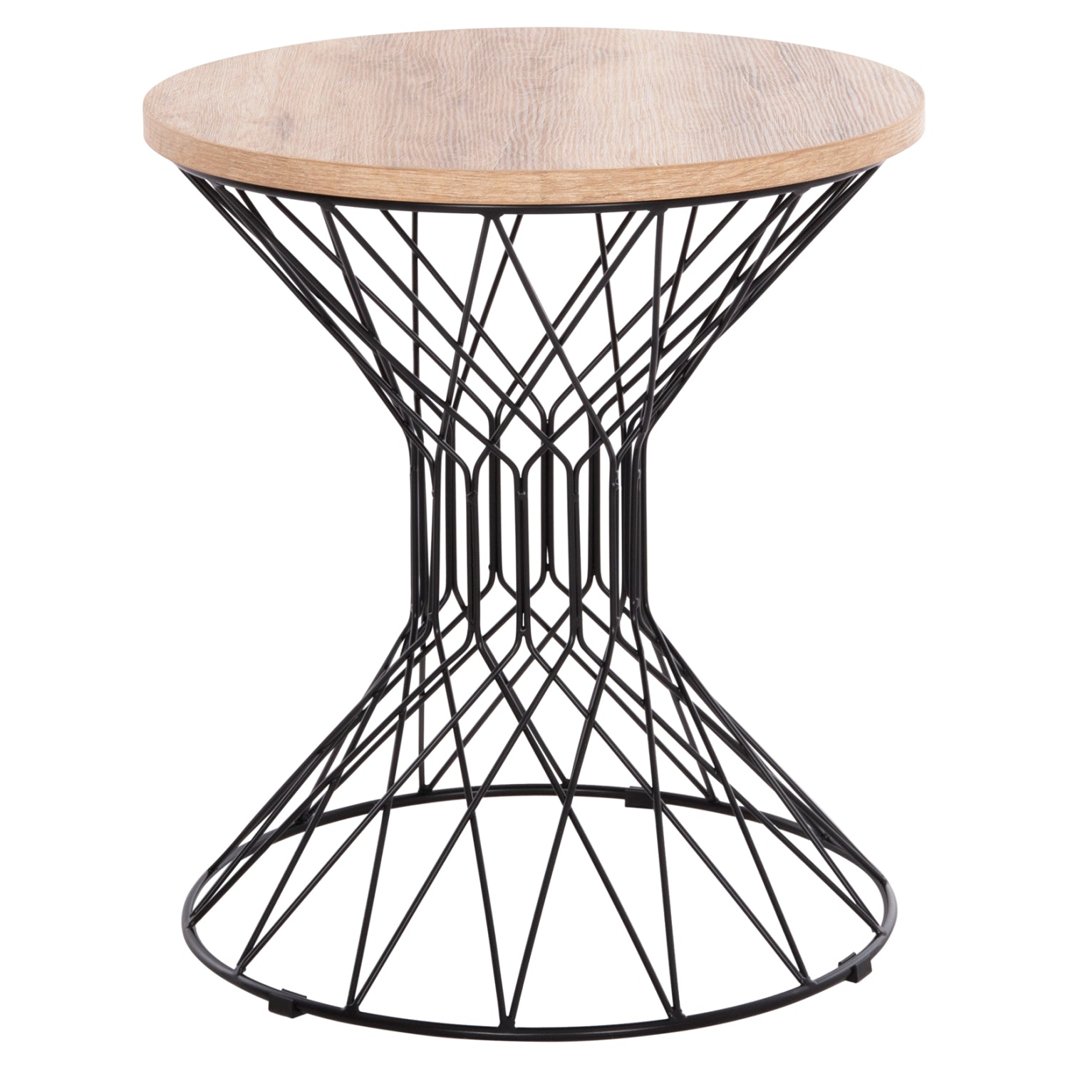 Помощна маса KEON цвят черен-сонома Φ45x50