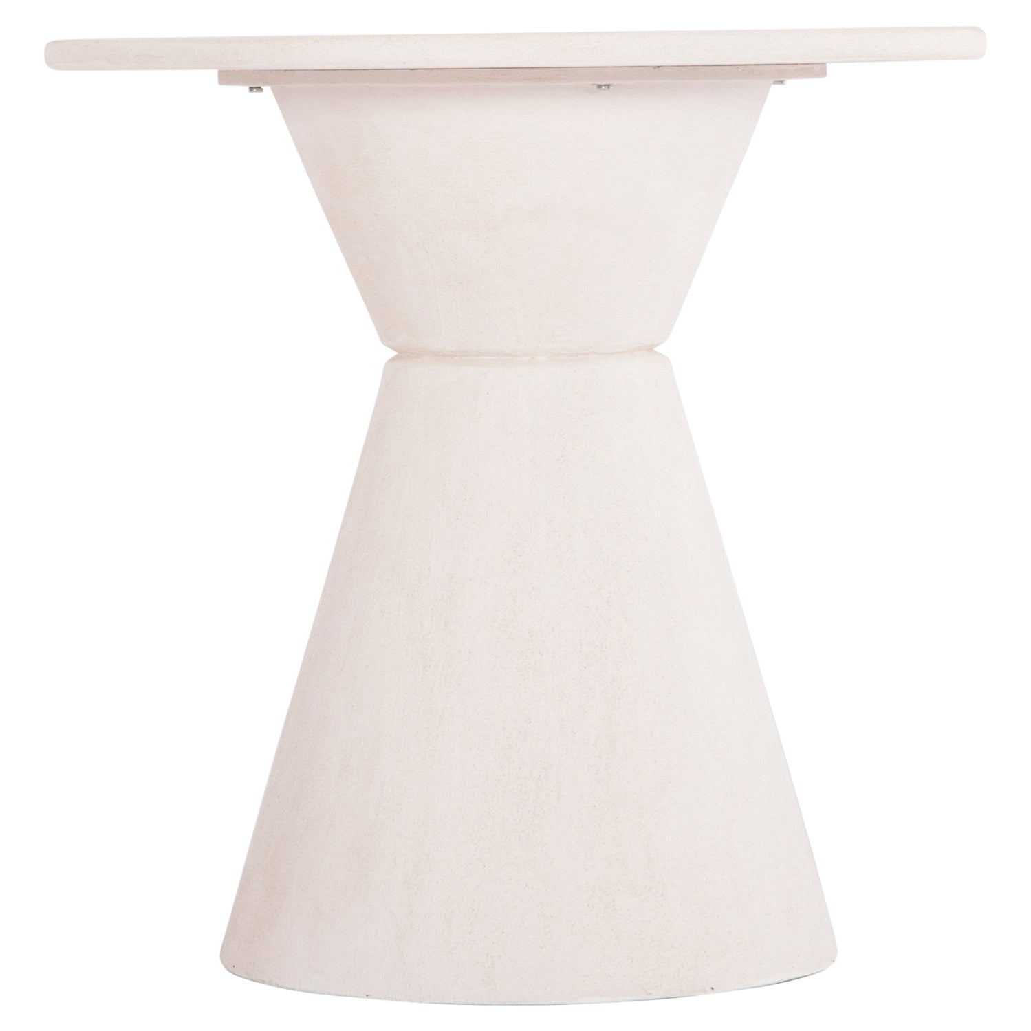 Маса Санторини бял цвят Φ77x76