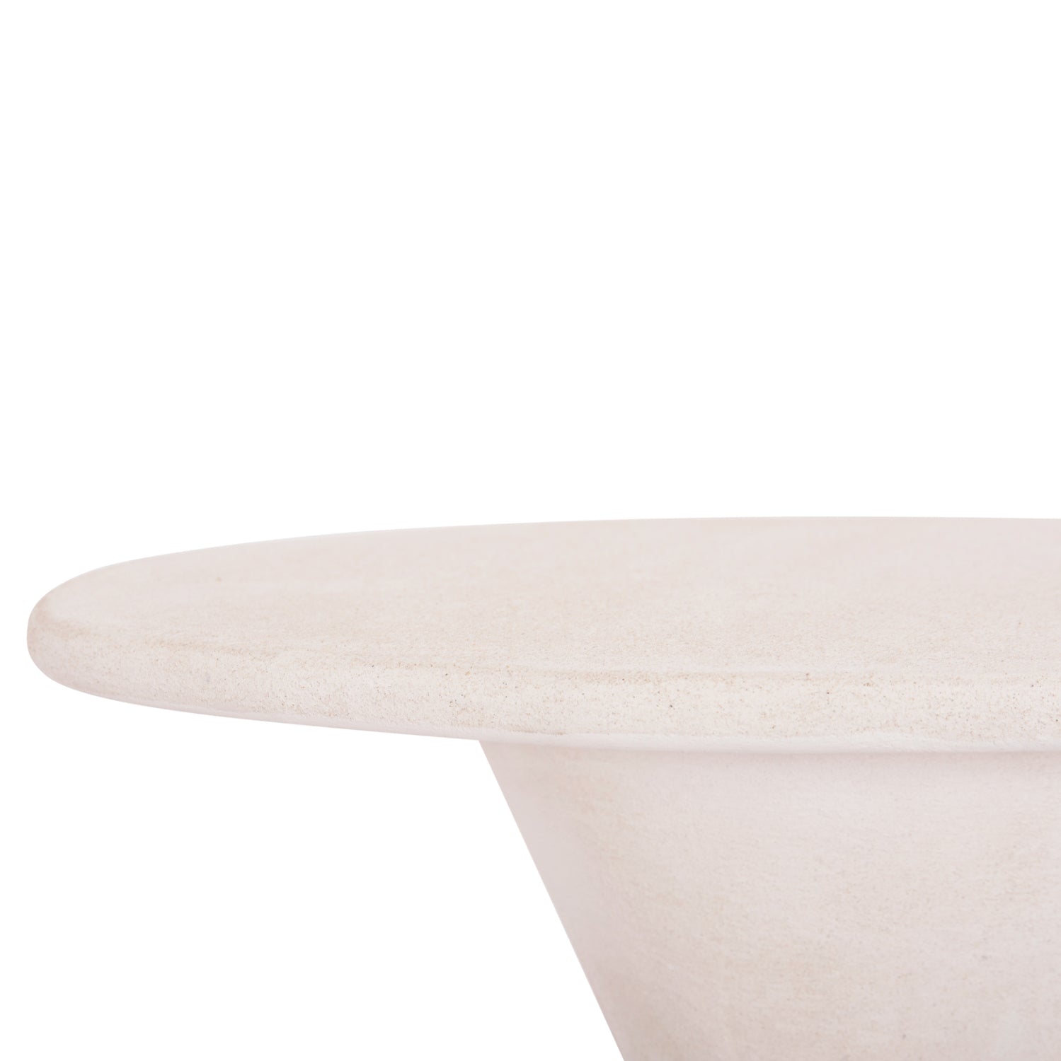 Маса Санторини бял цвят Φ77x76