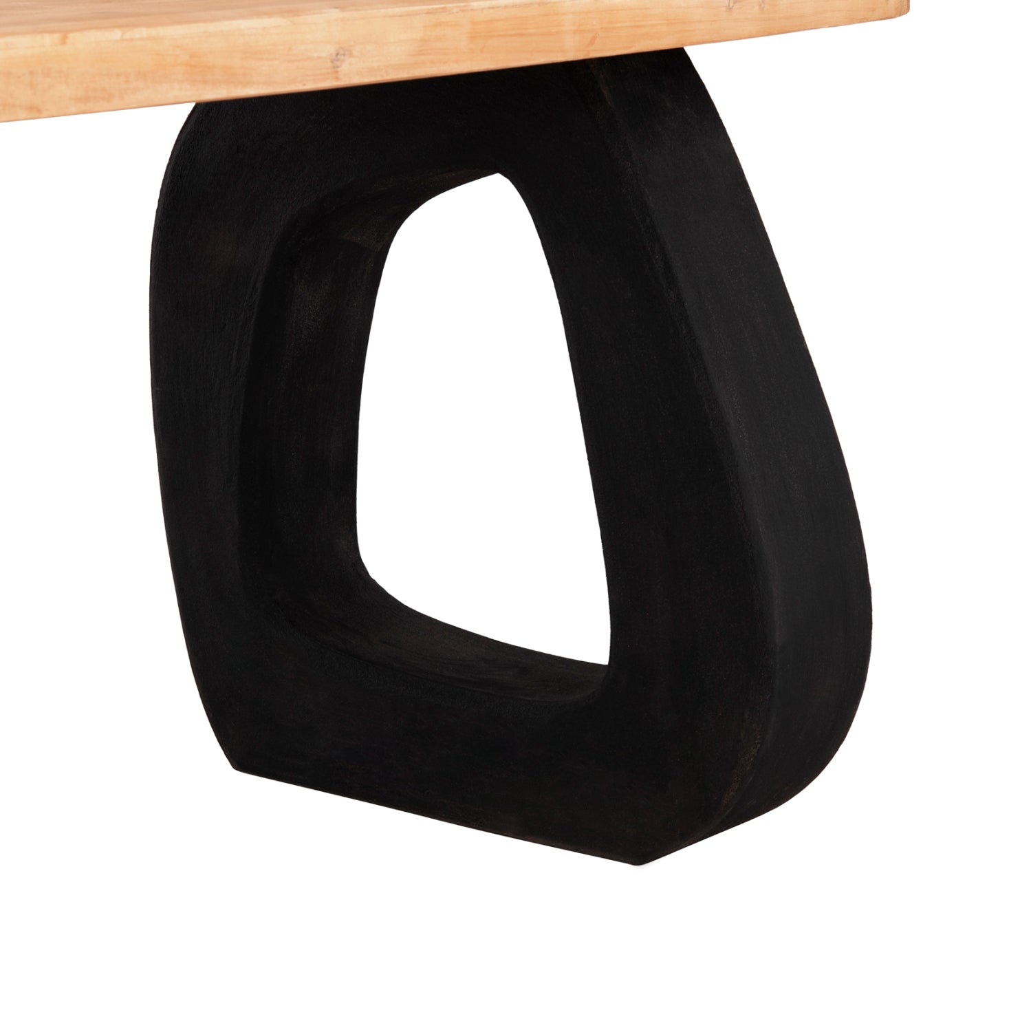 Маса Санторини  180x91x76 -цвят черен-натурал