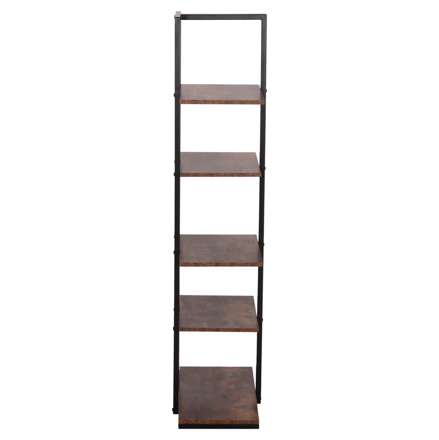 Етажерка OMNI  цвят черен-орех  68x34,5x150,5