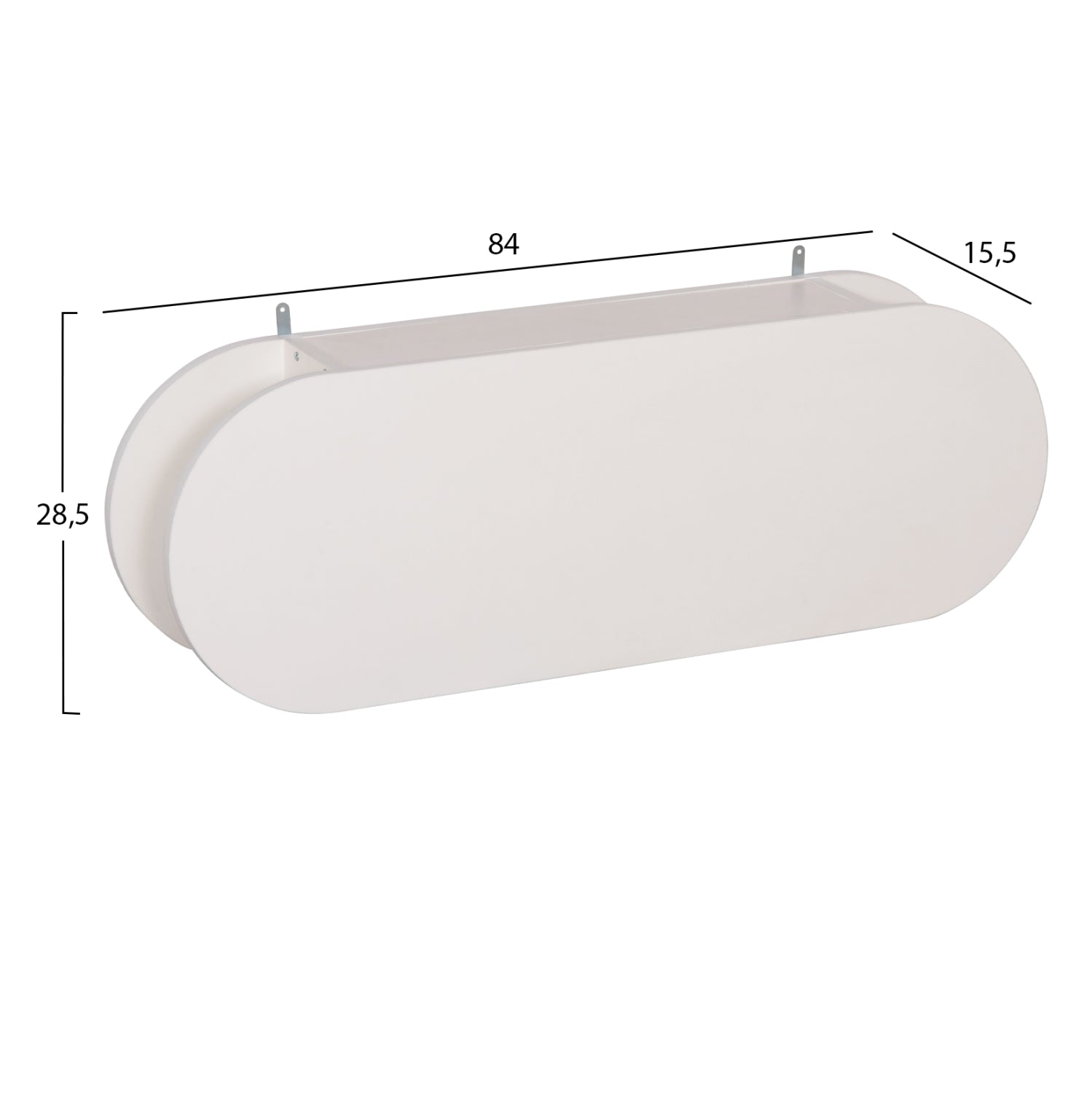 Стенна закачалка STOR цвят  бял 84x15.5x28.5