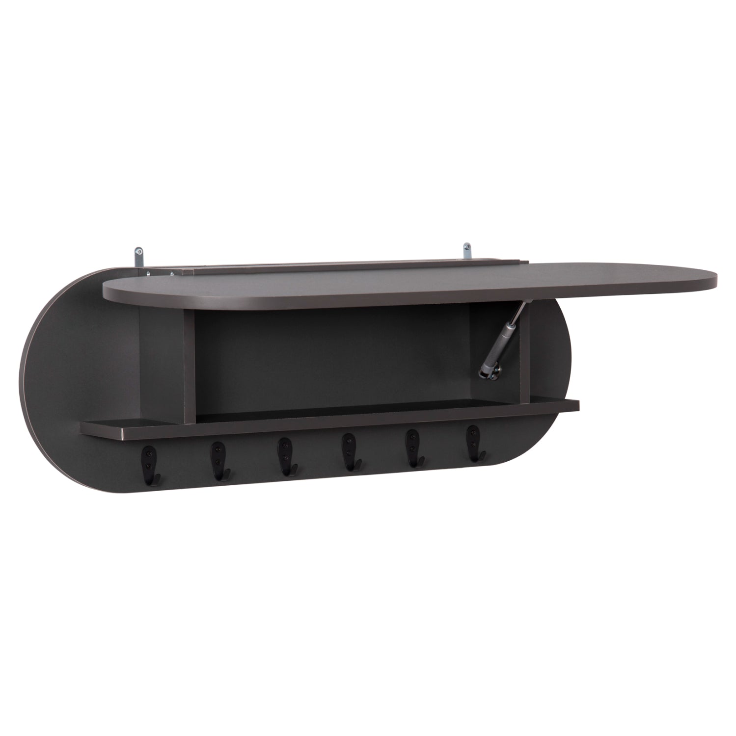 Стенна закачалка STOR сив цвят 84x15.5x28.5