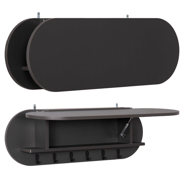 Стенна закачалка STOR сив цвят 84x15.5x28.5