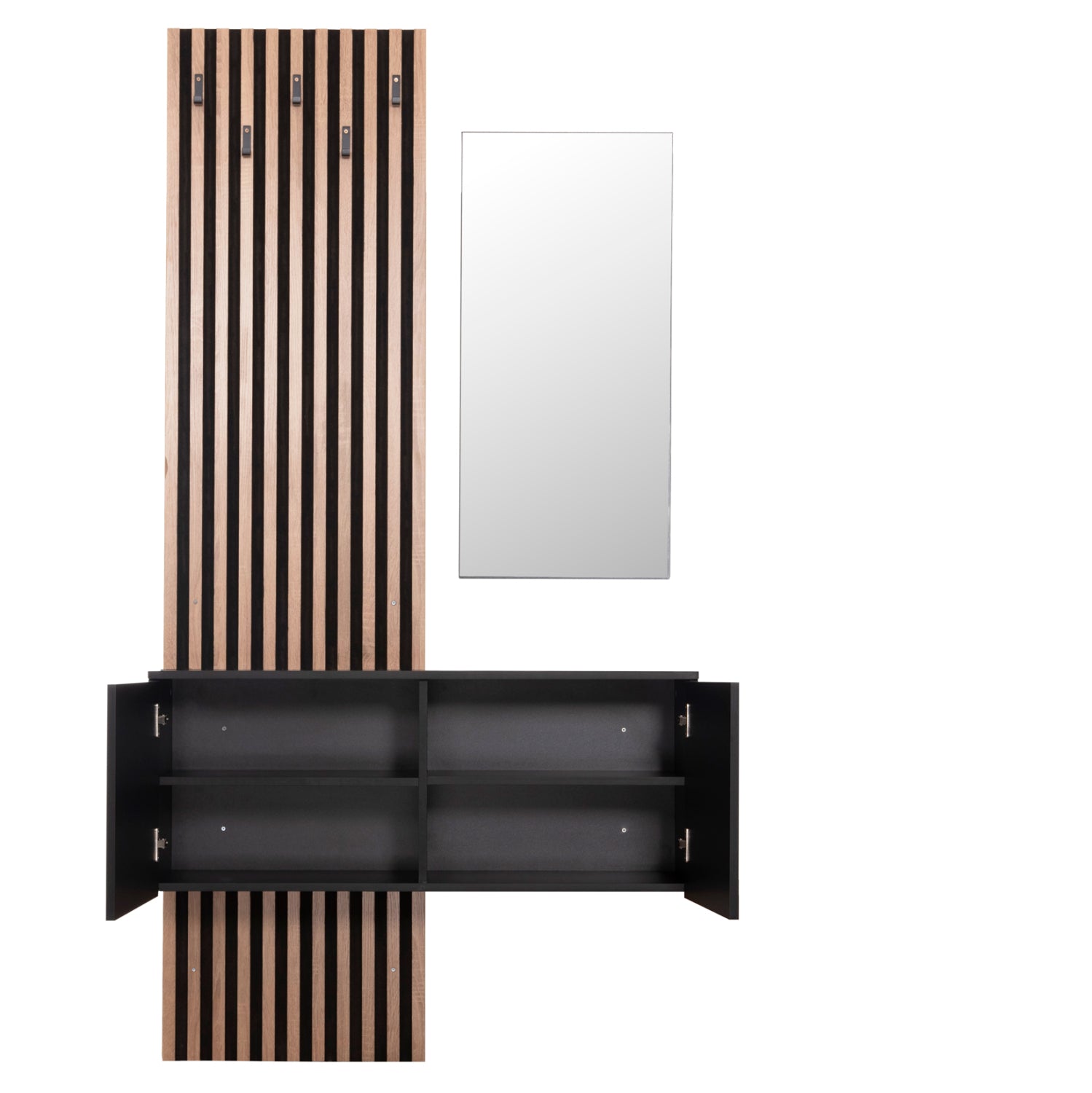 Aнтре MYLES цвят сонама-черен 100x37x200cm