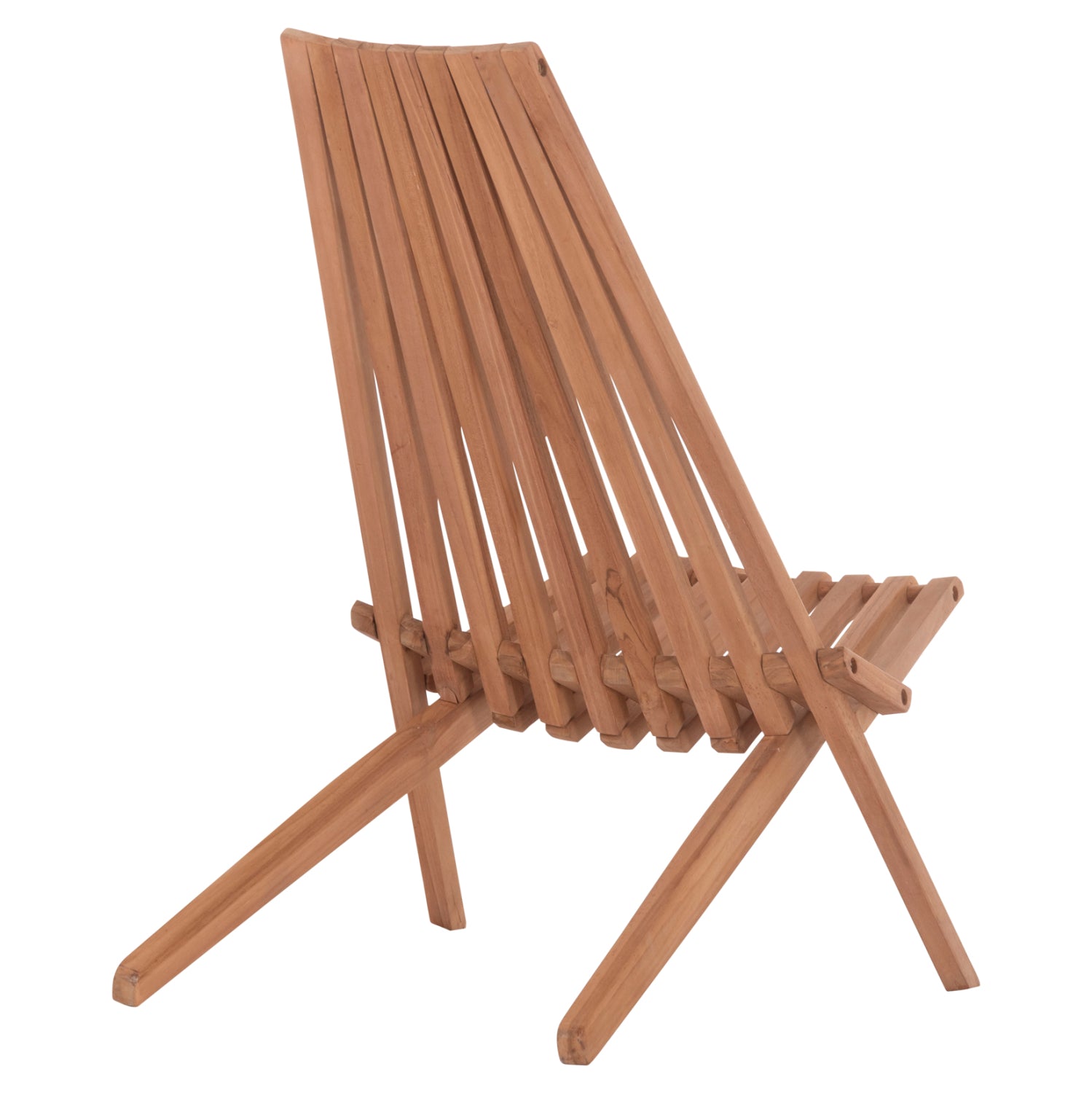 Сгъваем стол „SHIGAO“ тиково дърво -- естествен цвят 61x88.5x89см.