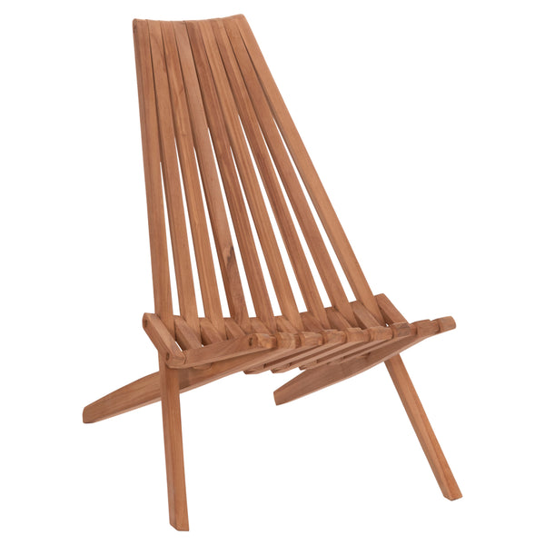 Сгъваем стол „SHIGAO“ тиково дърво -- естествен цвят 61x88.5x89см.