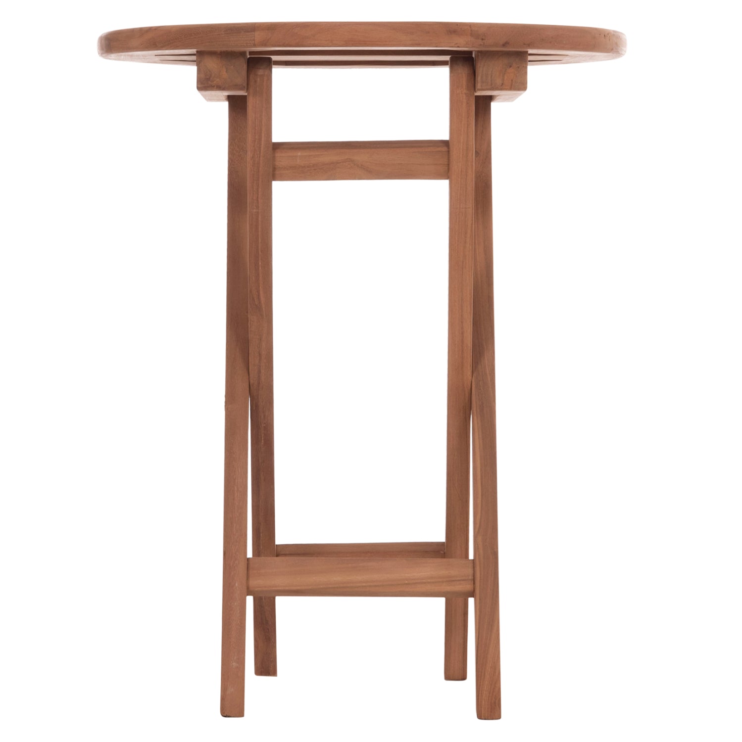 Кръгла режисьорска маса ерис тиково дърво -- натурално φ60x75hcm