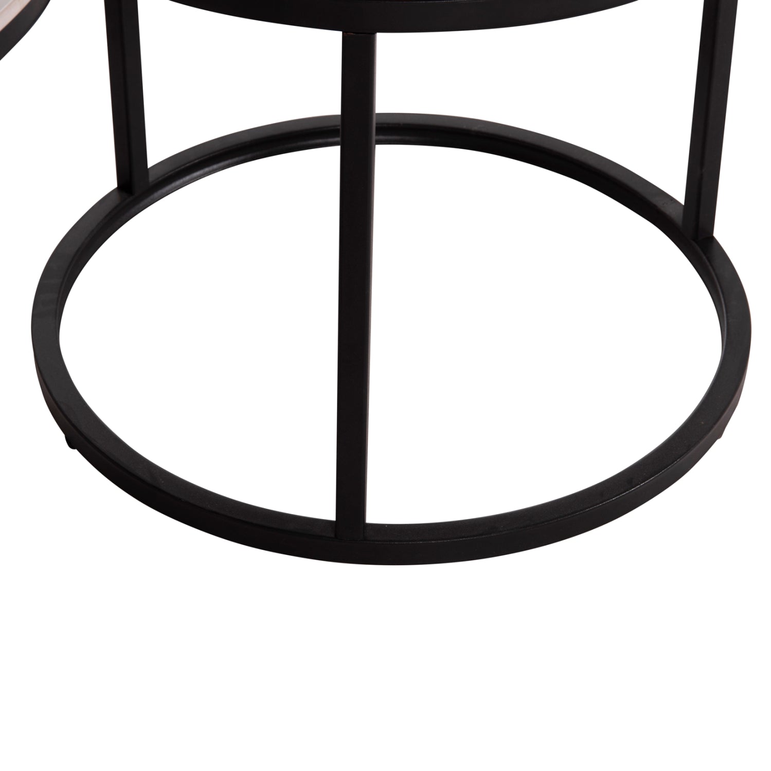 Комплект холни маси от 2 бр.TALOS сива керамика-метал φ70x46см