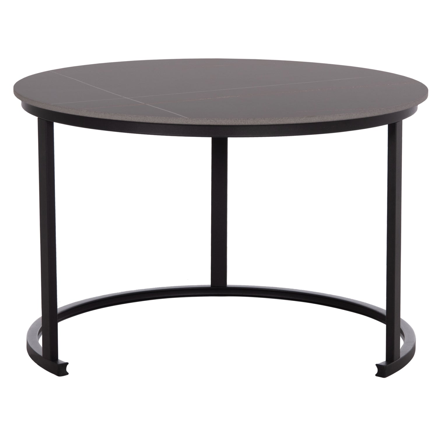 Комплект холни маси 2 бр   Talos с вид на черен мрамор 2бр./φ70  и ф50см