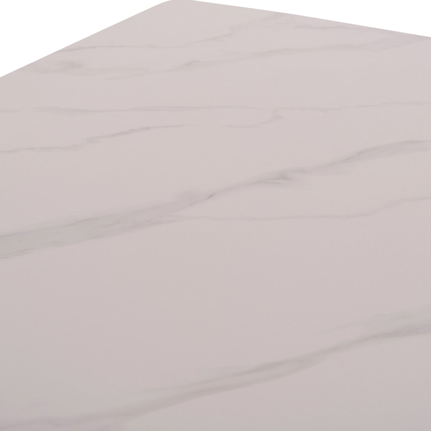 Керамична маса Raven с визия на бял мрамор 140x80x74см.