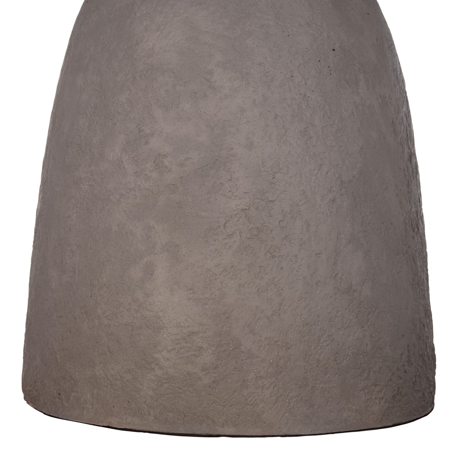 Кръгла трапезна маса SEPPO фиброцимент в сиво--φ119.5x75.5см.