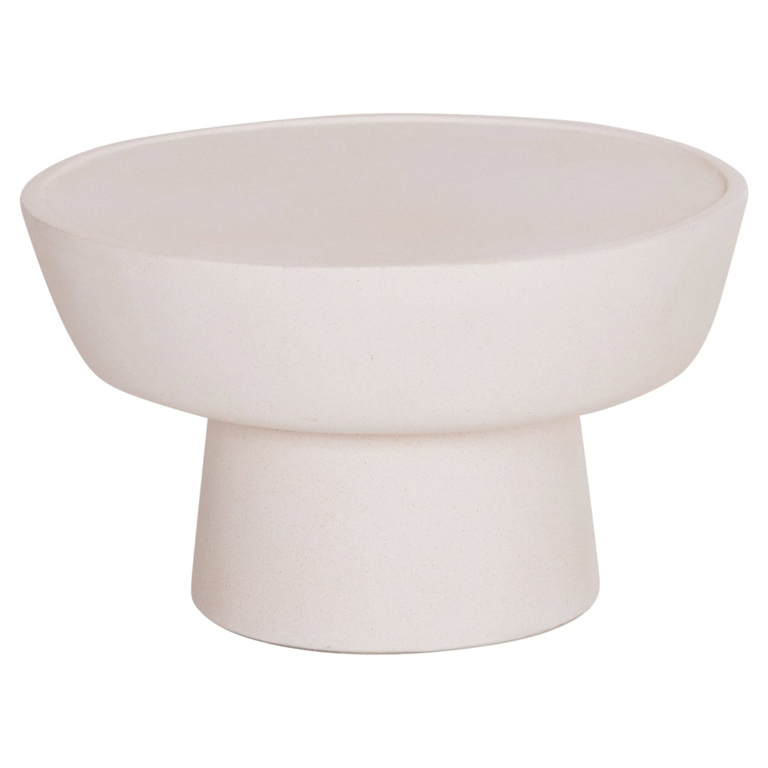 Масичка за кафе PIRSON от фиброцимент в бяло  φ60x36см.