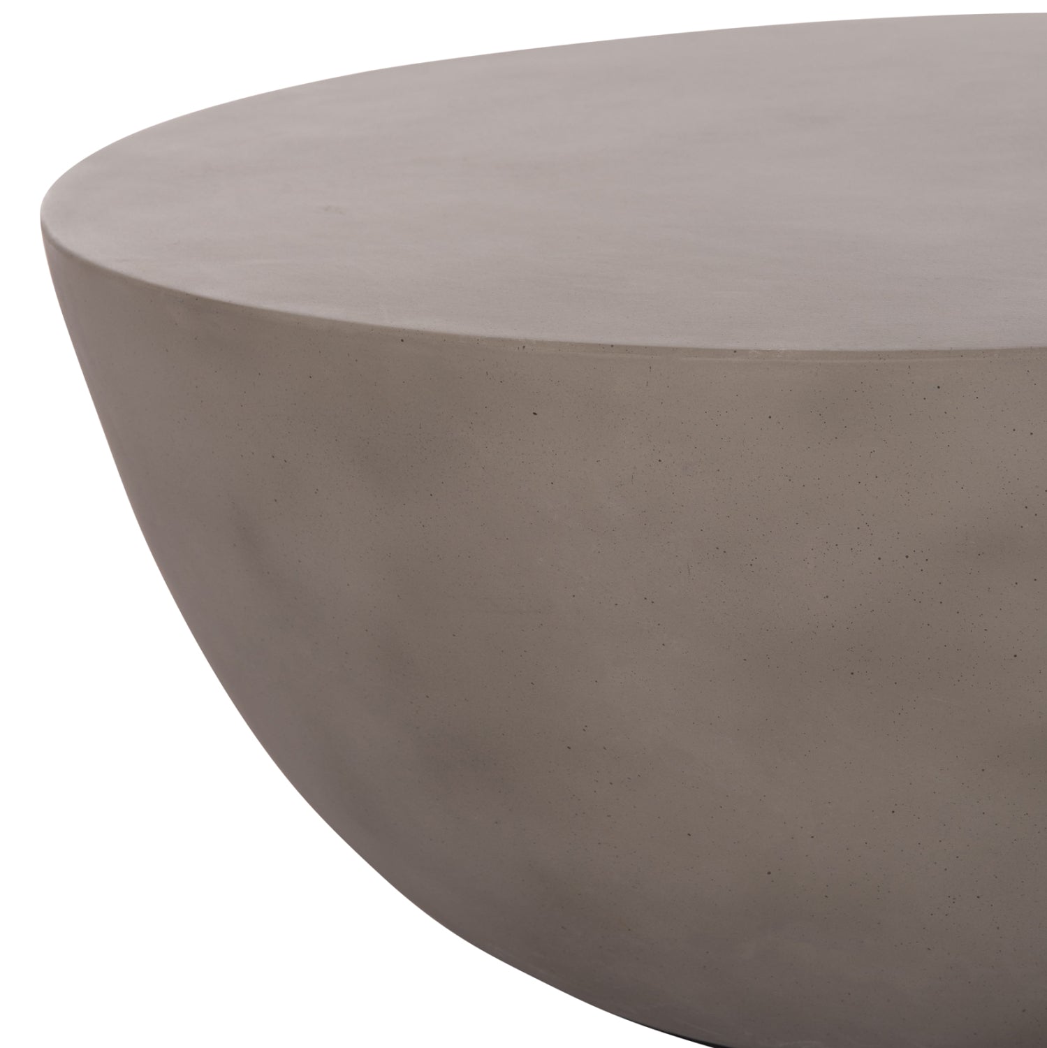 Кръгла холна маса Allan фибро цимент  в сиво--Ф92x49см