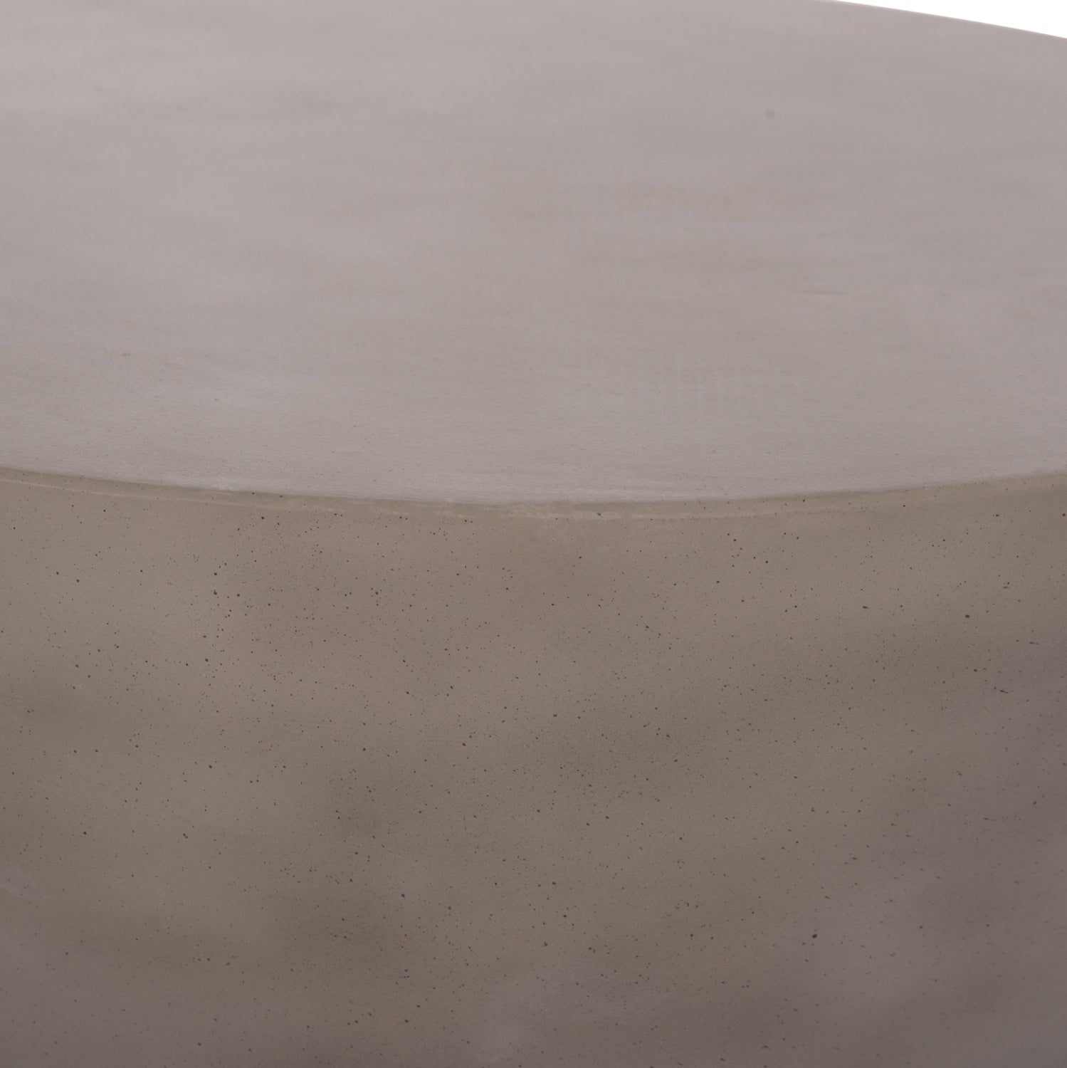 Кръгла холна маса Allan фибро цимент  в сиво--Ф92x49см