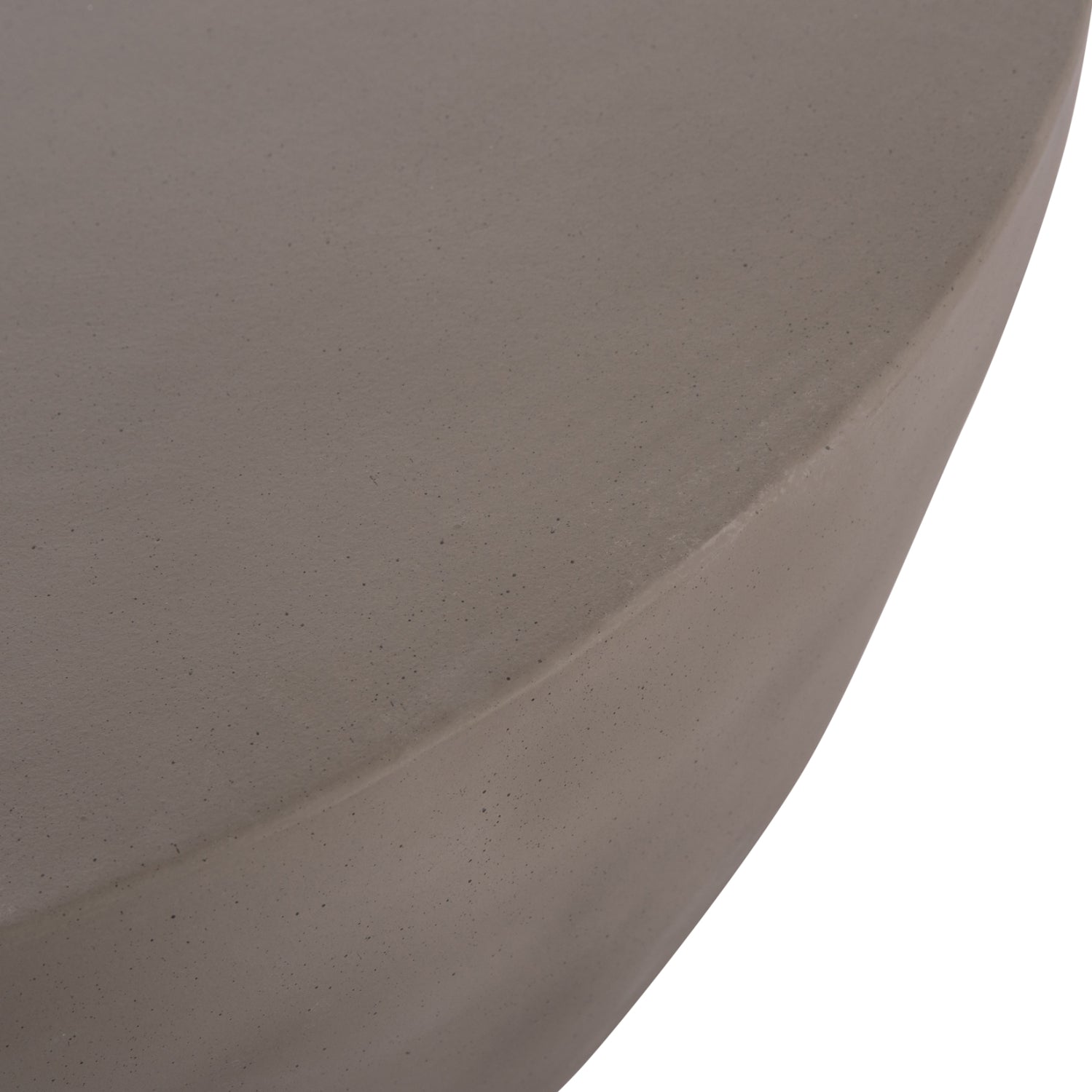 Кръгла холна маса Allan фибро цимент  в сиво--Ф92x49см