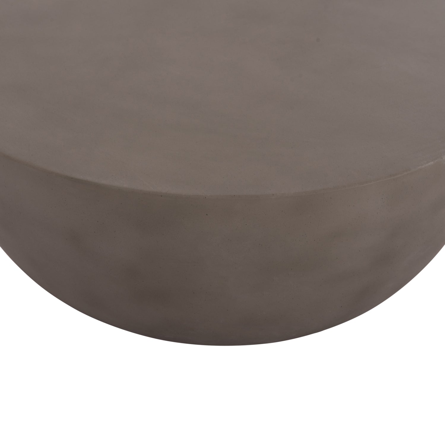 Кръгла холна маса Allan фибро цимент  в сиво--Ф92x49см