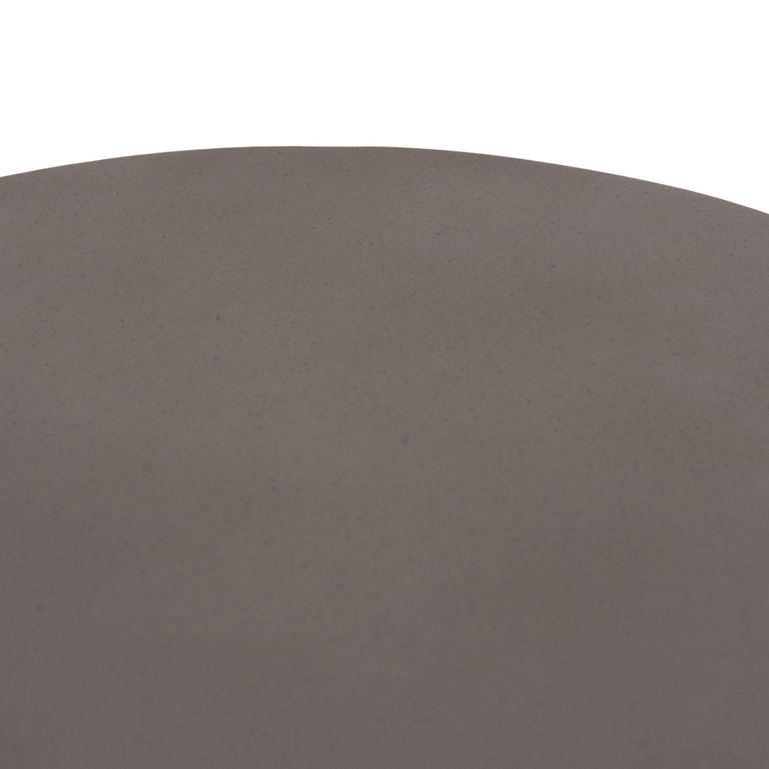 Кръгла странична маса PERRAL фибър цимент в сиво / натурален ратан φ42x36см.