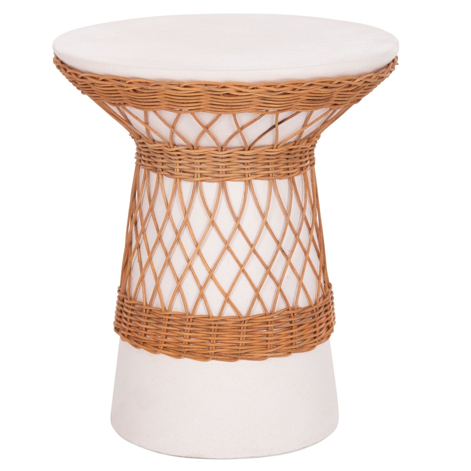 Маса Делия цвят натурал-бял