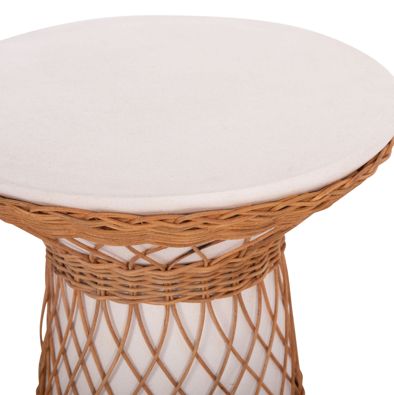 Маса Делия цвят натурал-бял