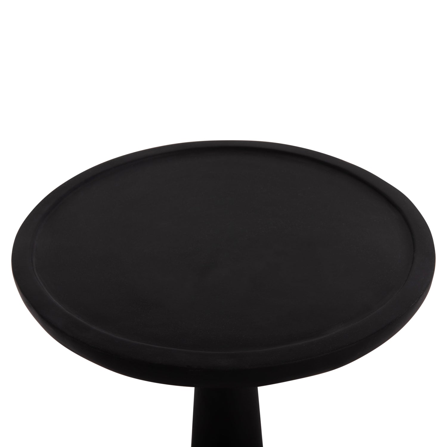 Странична маса за лампа TORG фиброцимент  черна φ41x62cm.