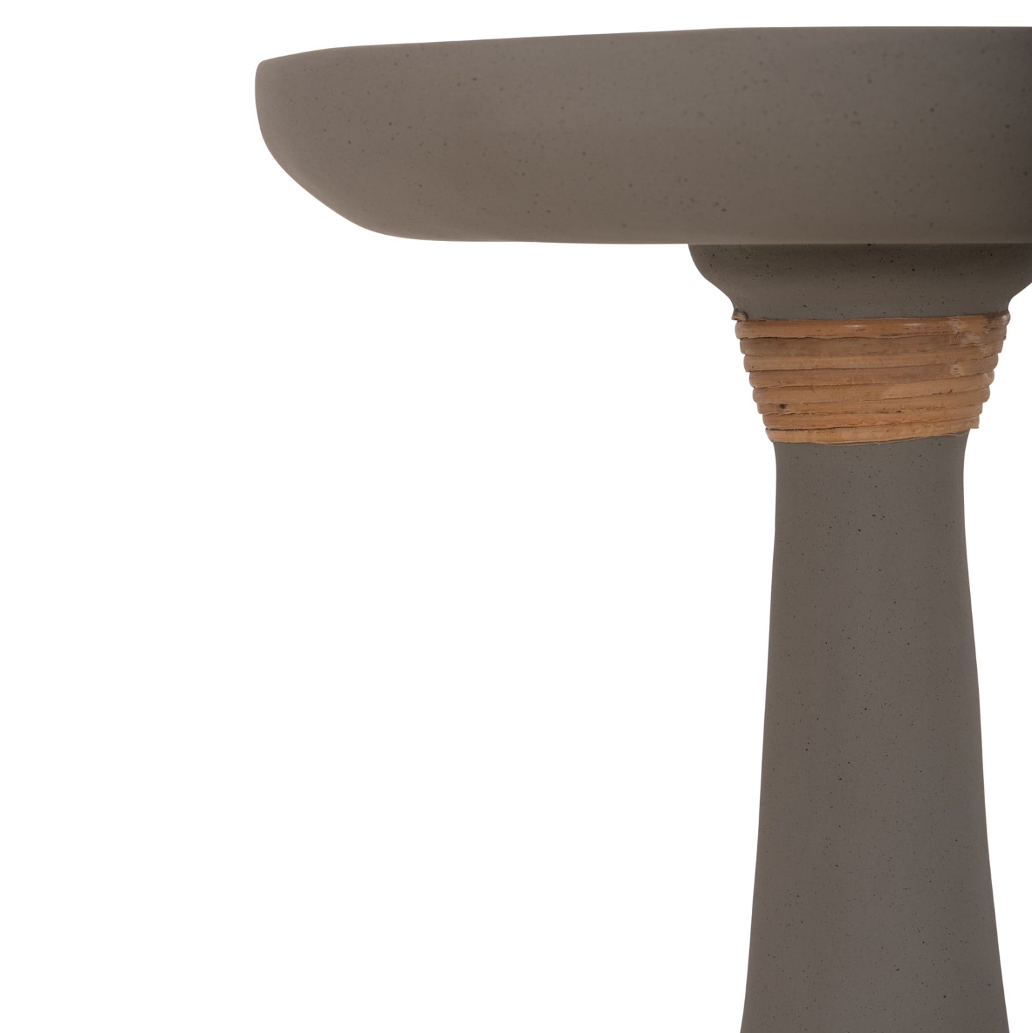 Помощна маса за лампа  TORG фибро цимент сив φ41x62см.