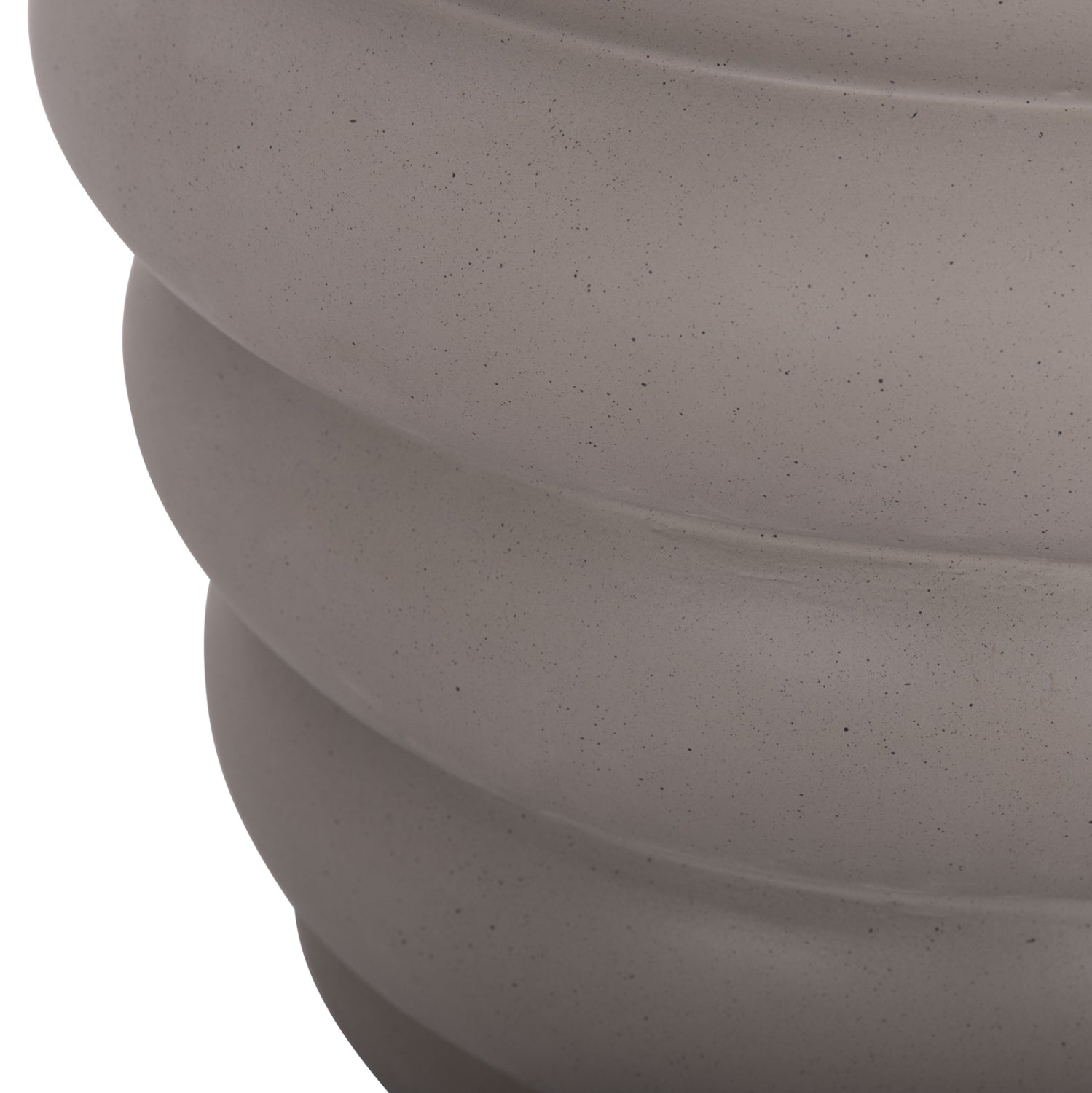 Странична маса PUFFAT естетсвен-сив цвят Φ45x46см