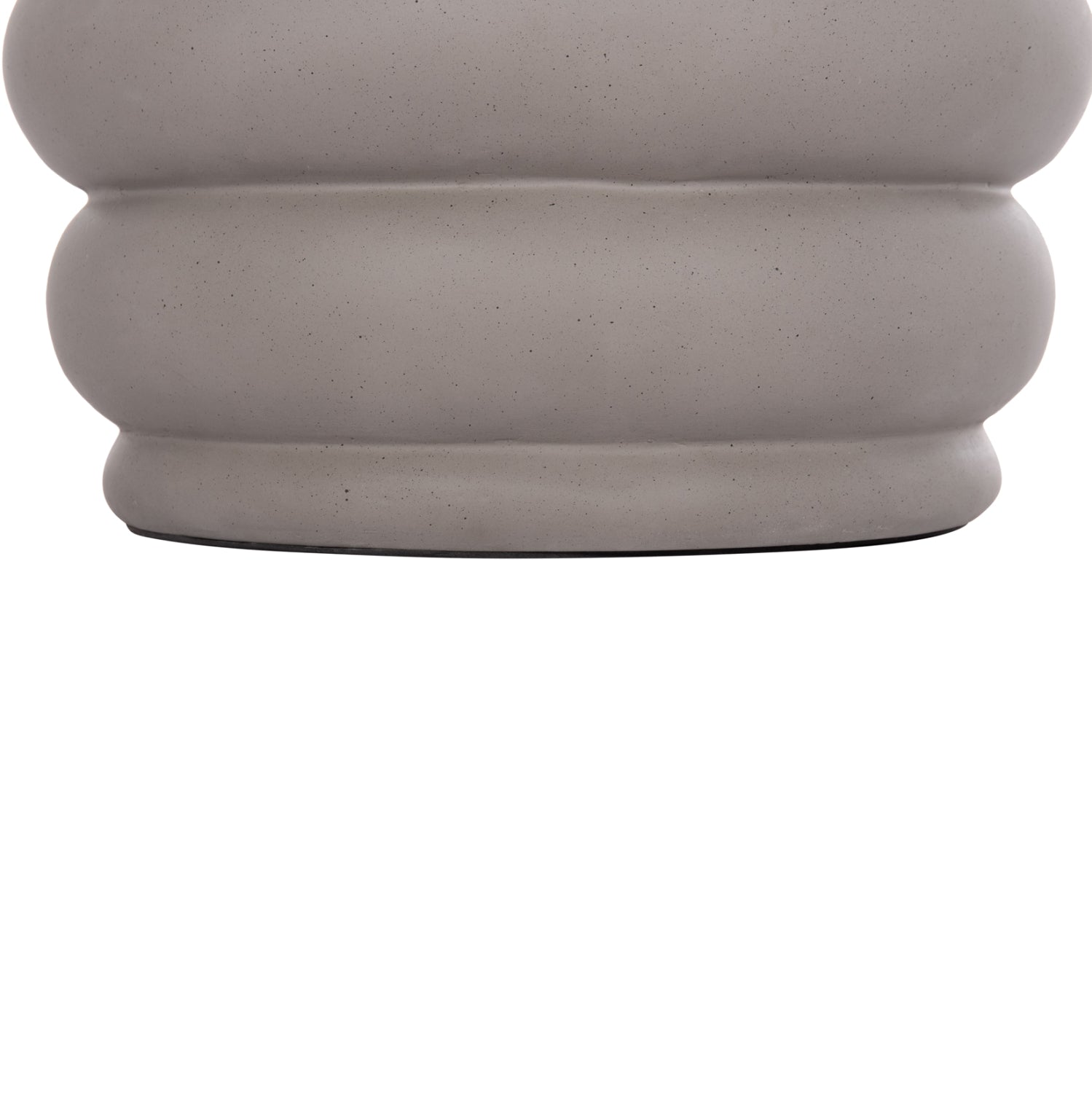 Странична маса PUFFAT естетсвен-сив цвят Φ45x46см