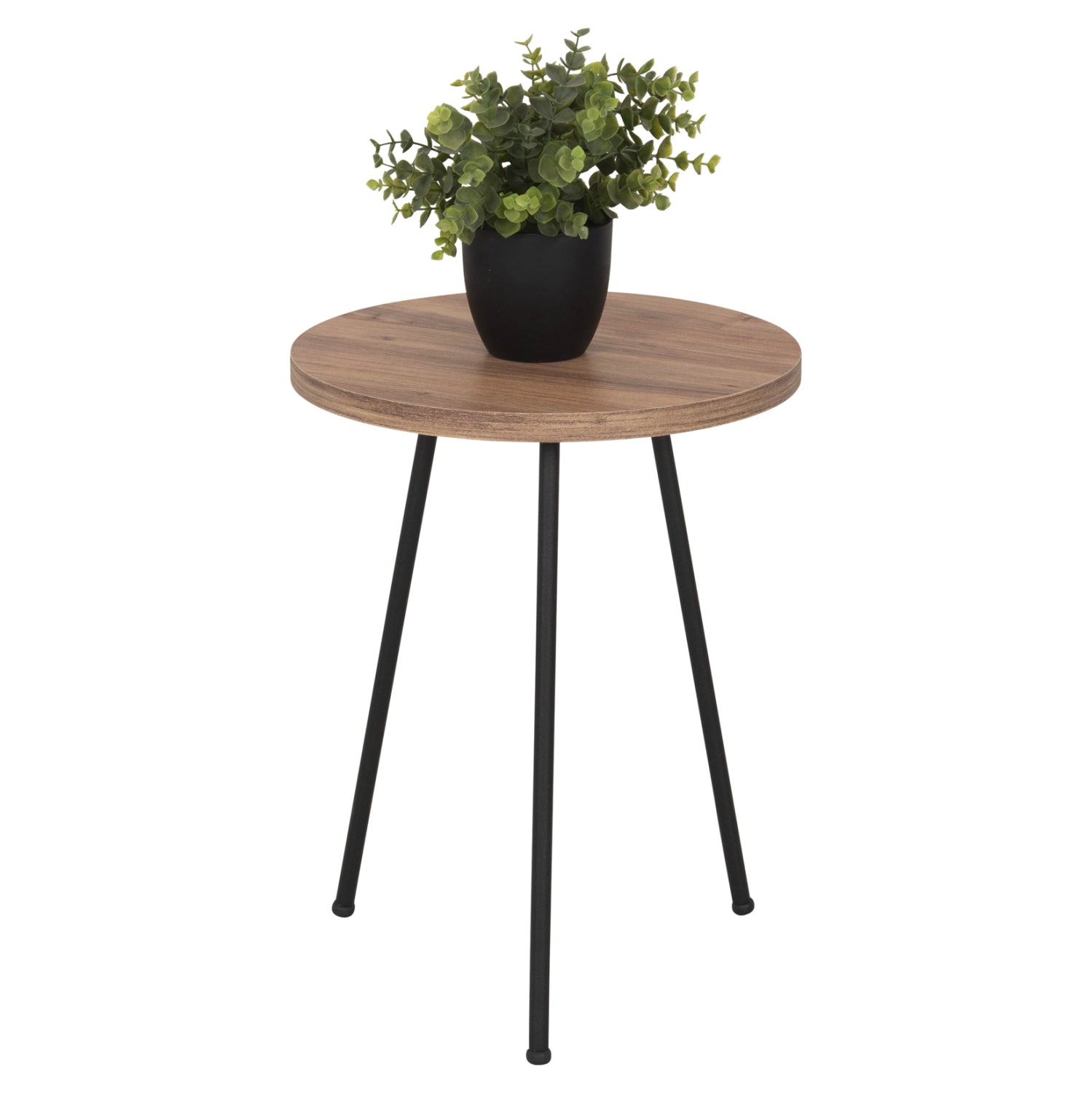 Странични маси KISSA 3 бр естествен-черен цвят