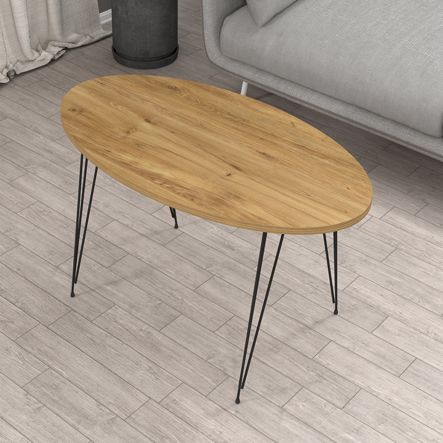 Масичка за кафе GRANIT естествен-черен цвят 90x50x42см