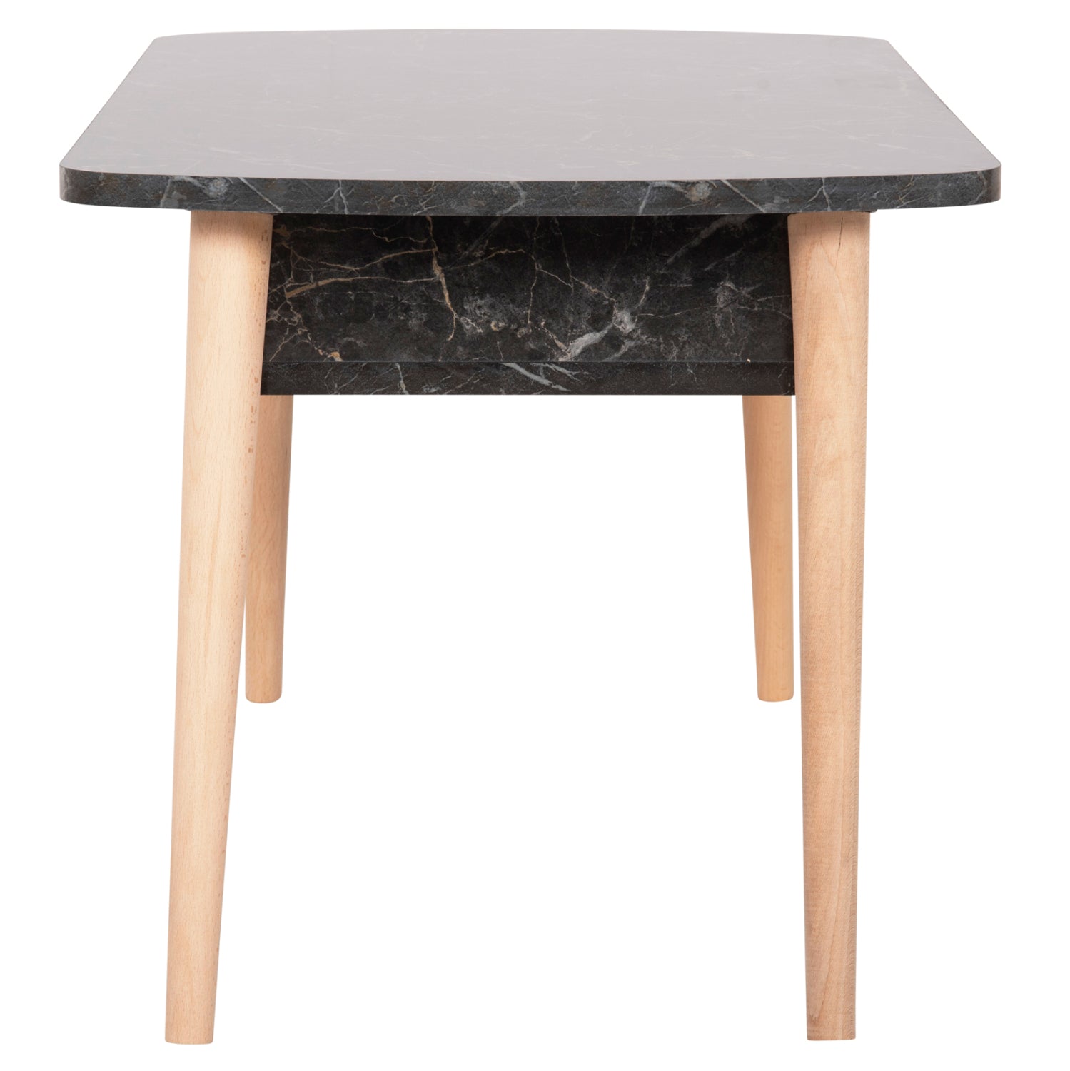 Холна маса IVEN цвят черен-естествен 90x50x47,5см