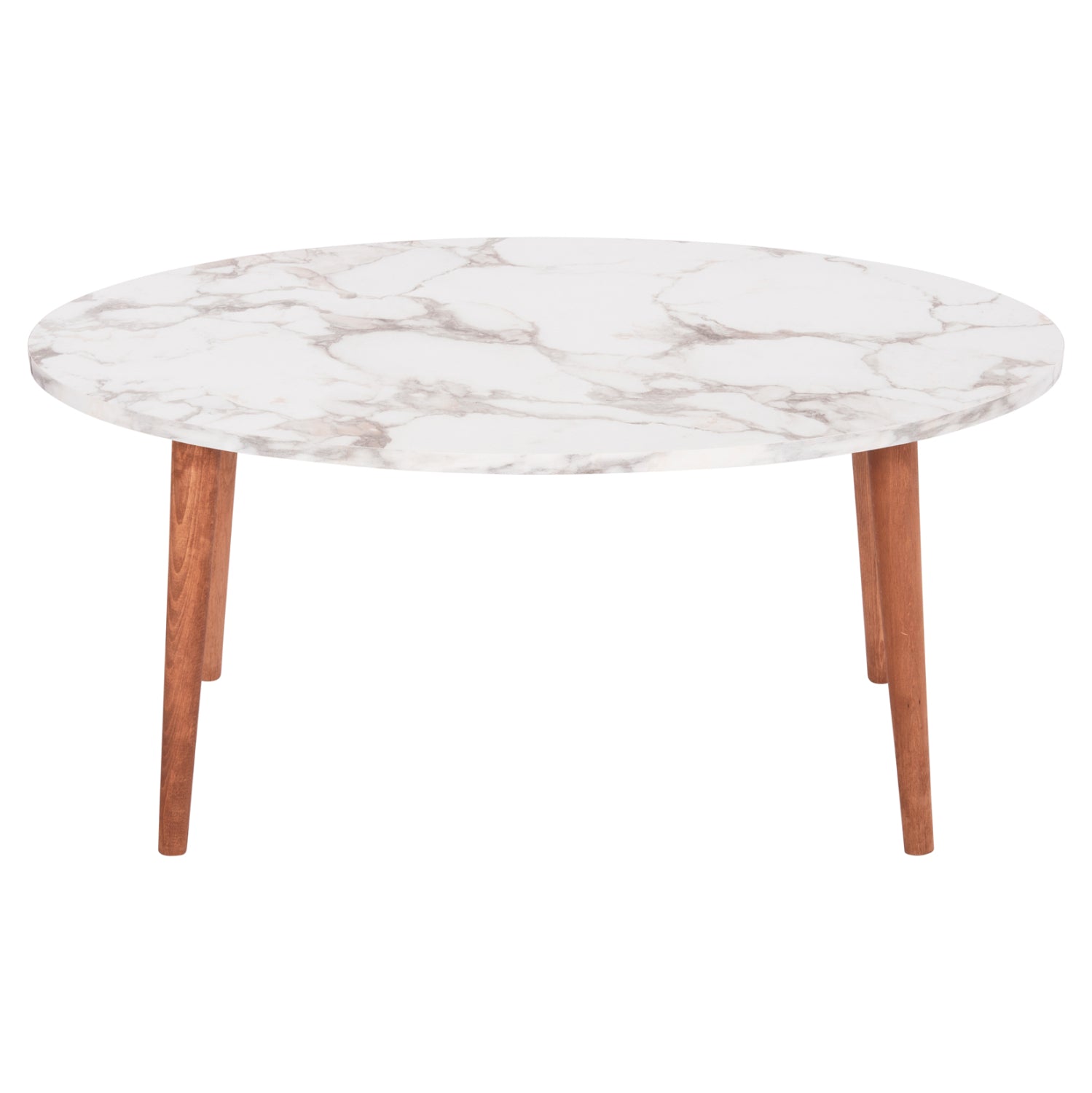 Комплект холни маси 4 бр  VITAL бял-орех цвят