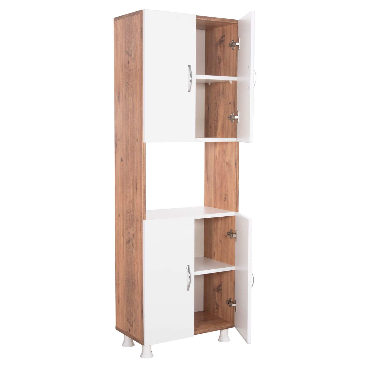 Кухненски мебели/шкафове Rad меламин натурално бял 55.5x32x165см
