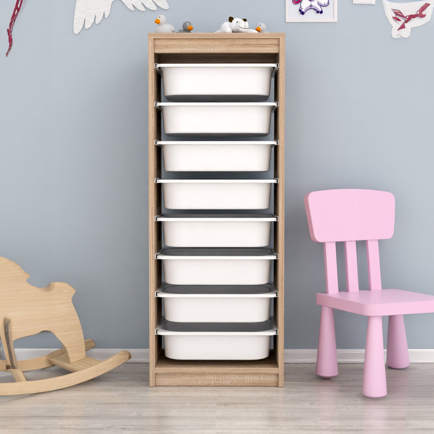 Етажерка SANI цвят сонама 45,5x29,6x118,5