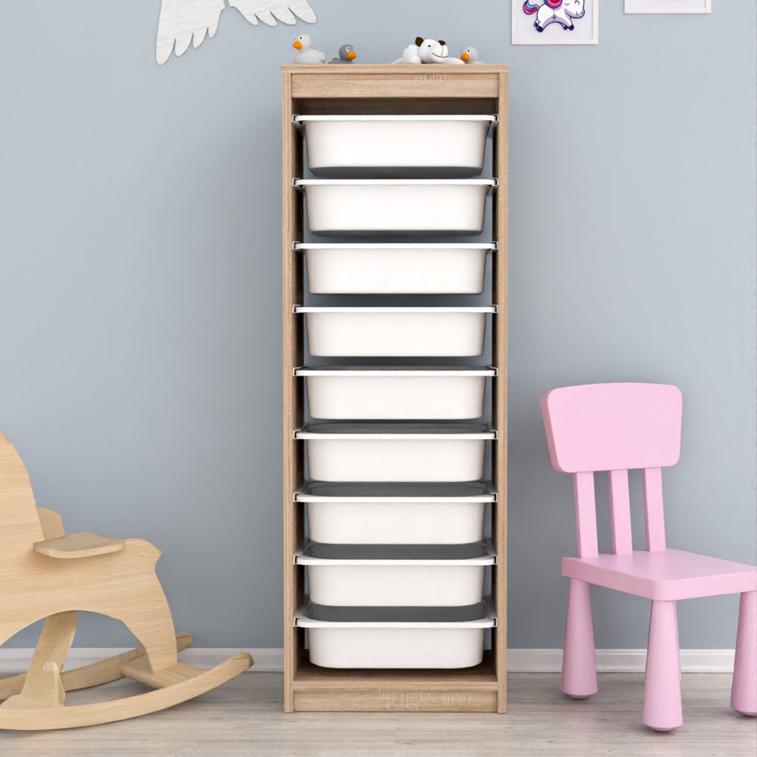 Етажерка SANI  цвят сонама  45,5x29,6x125